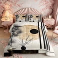 thumbnail image 2 of Manfei Minimalist Pine Queen Comforter Set for Teens, Vase Art Bedding Comforter Set, Black Beige, Gray Reversible 3 Pieces, 1 Comforter and 2 Pillowcases, 2 of 6