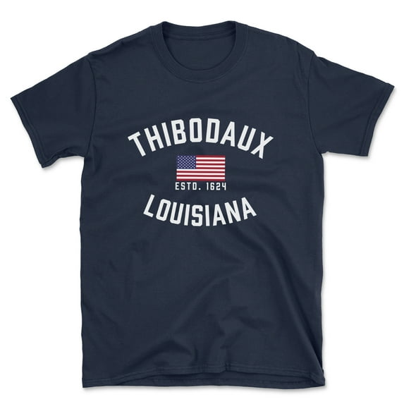 Thibodaux Louisiana Patriot Men's Cotton T-Shirt
