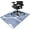 Modern Boho Chair Mat 3 Blue, variant on Office Chair Mat for Hardwood & Tile Floor 36"x48",Boho Modern Abstract Mid Century Computer Rolling Chair Mat Carpet,Low-Pile Rubber Backing Under Desk Non Slip Gaming Rug Large Protector Mat