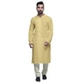 thumbnail image 1 of Atasi Kurta-Pyjama Long en Coton Imprimé pour Hommes, Kurta-Pyjama Décontracté de Designer, Vêtements, 1 of 5