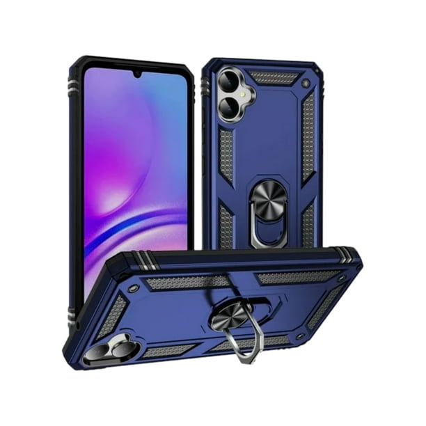 Funda Uso Rudo Cely Vesmir Para Samsung A05 Azul Marino con 2 Micas de Cristal