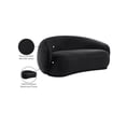 thumbnail image 2 of Meridian Furniture Emery Black Velvet Loveseat, 2 of 8