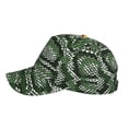 thumbnail image 5 of Balery Green Snakeskin Baseball Cap For Women Men,Adjustable Size For Running Workouts And Outdoor Activities All Seasons, 5 of 9