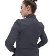 thumbnail image 2 of Fubu Women's Zip Front Warm-Up Scrub Jacket Medical Nursing Uniform, 2 of 6