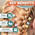 thumbnail image 4 of 40 Pack Petites Pinces à Cheveux pour Femmes - Mini Pinces à Cheveux Multicolores pour Cheveux Courts, Design Coloré et Durable, Taille Pratique 0.6-0.79 Pouces, Conteneur de Rangement Inclus, Idéal pour Offrir, 4 of 6
