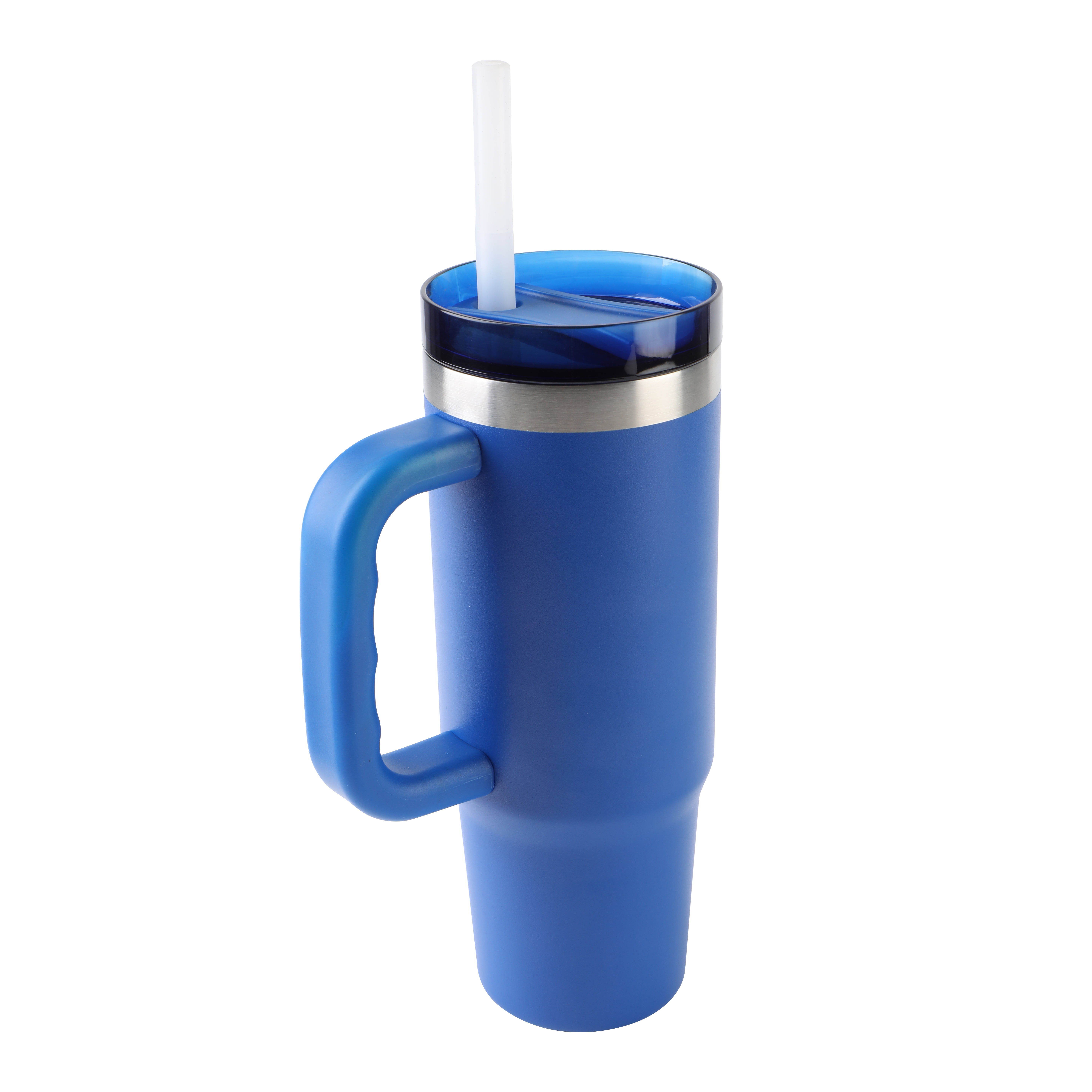 Ozark Trail 30 oz Stainless Steel Insulated Tumbler with Handle, Royal Blue
