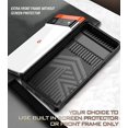 thumbnail image 5 of Compatible avec Google Pixel 6 Pro 2021 Cas avec Couvercle de la Caméra et Pied de Pied, Couvercle de l'Objectif de Diapositive + Rotation Anneau Stand + Porte-Carte, Résistant aux Chocs, Protection Complète pour Google Pixel 6 Pro Argent, 5 of 5