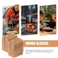 thumbnail image 3 of OULII 10pcs Fire Bricks Fire Starter Cubes Brown Quick Ignition for Camping, 3 of 8