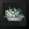 thumbnail image 2 of Nan 20x20 Black Modern Framed Museum Art Print Titled - Bathtub Floral I, 2 of 5