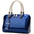 thumbnail image 3 of Bolso de hombro Bolso bandolera de charol Carteras con asa superior brillante, 3 of 4