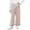 Beige, variant on Gamivast Girls Wide Leg Pants Fleece Lined Overlay Ruffled Hem Casual Lounge Trousers Elastic Waist Sweatpants for Kids Daily Playwear School Dance Outfits