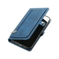 thumbnail image 6 of Allytechgroup Wallet Case for iPhone 16 Plus, [9 Card Slots] [Zipper Pocket] Luxury PU Leather Kickstand Magnetic Clasp Cover with Shoulder Strap & Hand Strap, Shockproof Anti-Fall Case, Blue, 6 of 10