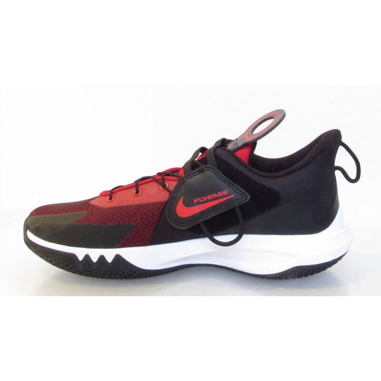 Nike PRECISION VI FLYEASE Men's Black Red Basketball Sneakers