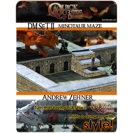 Printable 3D dungeon Tiles Minotaur Maze set for Dungeons and Dragons, D&D, Gurps, Warhammer or other RPG -