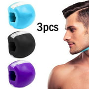 3pcs Jaw Exerciser All Levels: 40, 50, 60 lbs.Jawline Exerciser Fitness Ball Jaw line me Exercise Neck Face Jaw size Jaw Anti-Wrinkle Fitness Ball