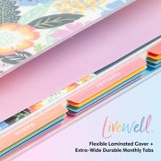 Blue Sky Livewell 2026 Weekly and Monthly Planner Calendar, January 2026 - December 2026, 7 x 9, Flexible Laminated Cover, Heavy Duty Binding, Colorful Paper, Storage Pocket, Stickers, Charmie