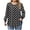 Black, variant on Plus Size Tops for Womens Polka Dot Printed Ruched Long Sleeve Round Collared T-Shirts Cute Cozy Daily Pullover Tees Blouses