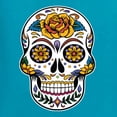 thumbnail image 5 of Wild Bobby Day Of The Dead Sugar Skull Pop Culture Men Graphic Tee, Light Turquoise, Small, 5 of 5