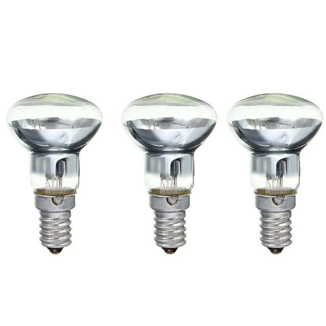 Replacement Lava Lamp E14 R39 30W Spotlight Screw in Light Bulb Clear Reflector Spot Light Bulbs Lava Incandescent 3Pcs,3 x light bulb,Transparent