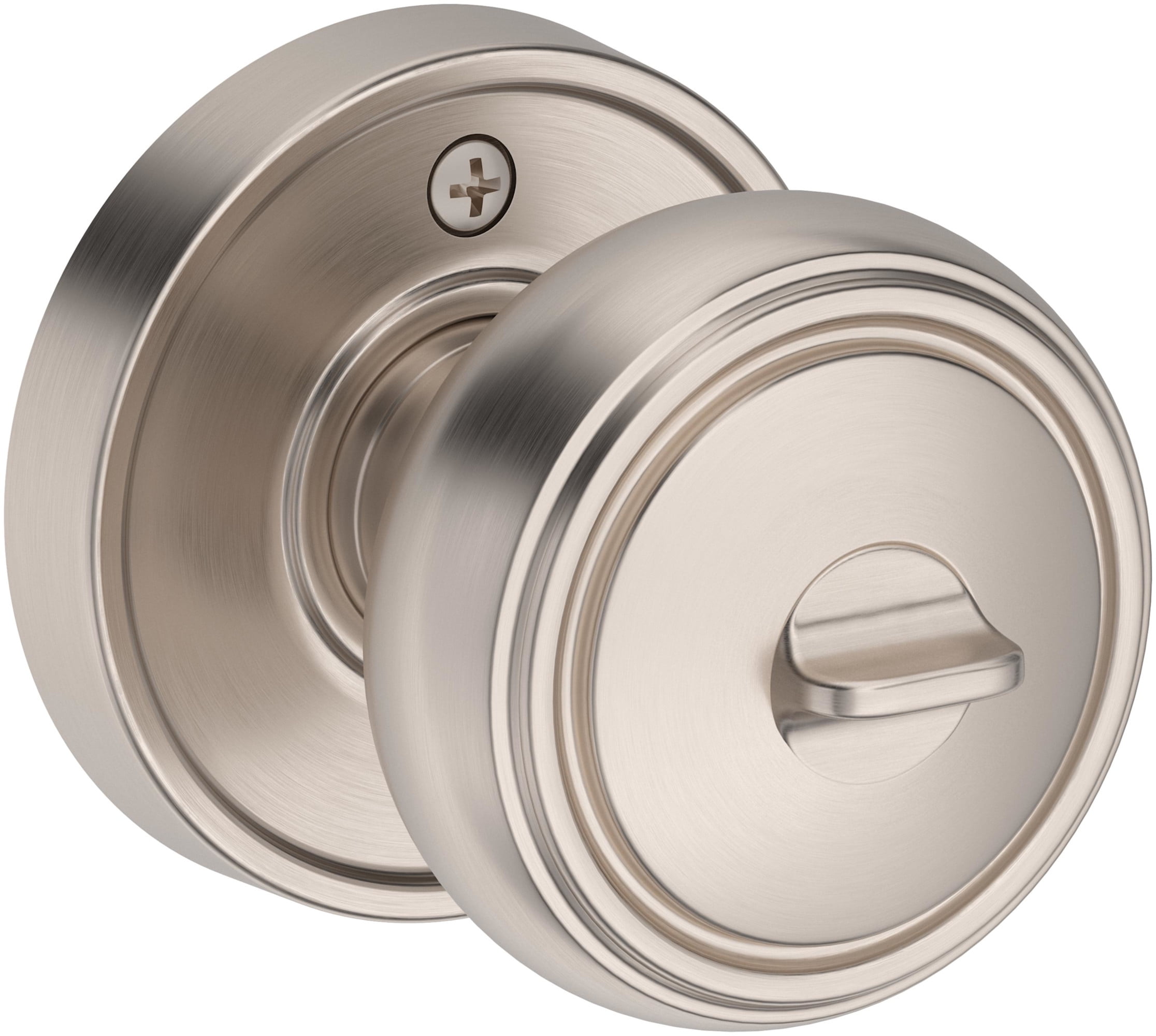 Baldwin ENBRERRR190SMC Bremerton Single Cylinder Keyed Entry Door Knob Set - Black
