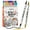 24 Colors, variant on TRANSON 4 Black and 4 White Paint Pens Brush and Fine Dual-tip Acrylic Paint Marker Set for Rock Painting Glass Canvas Wood Leather Ceramic Painting