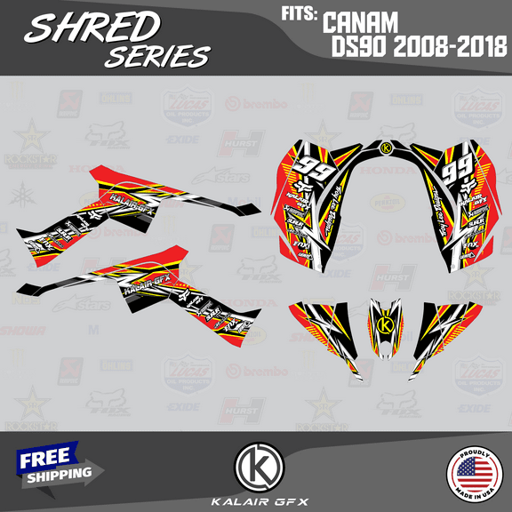 Kalair GFX Graphics Kit for Canam DS90 (2007-2018) Shred Series