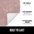 thumbnail image 2 of Bath Rug 30x20, Thick Soft Absorbent Chenille, Rubber Backing Quick Dry Microfiber Mats, Machine Washable Rugs for Shower Floor, Bathroom Runner Bathmat Accessories Decor, Dusty Rose, 2 of 6