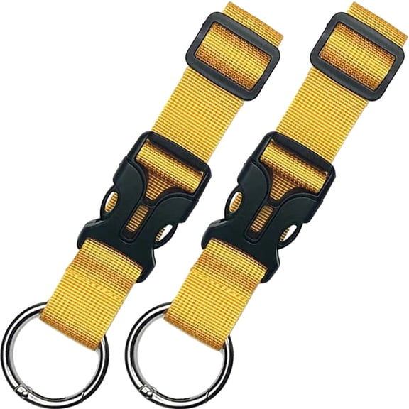 PAMINGONO 2Pcs Adjustable Outdoor Luggage Straps with Buckle Easy Closure Double Layer Travel Accessories