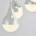 thumbnail image 4 of Artika Glitzer 30-Watt Integrated LED Chrome Hanging Pendant Light, 4 of 5