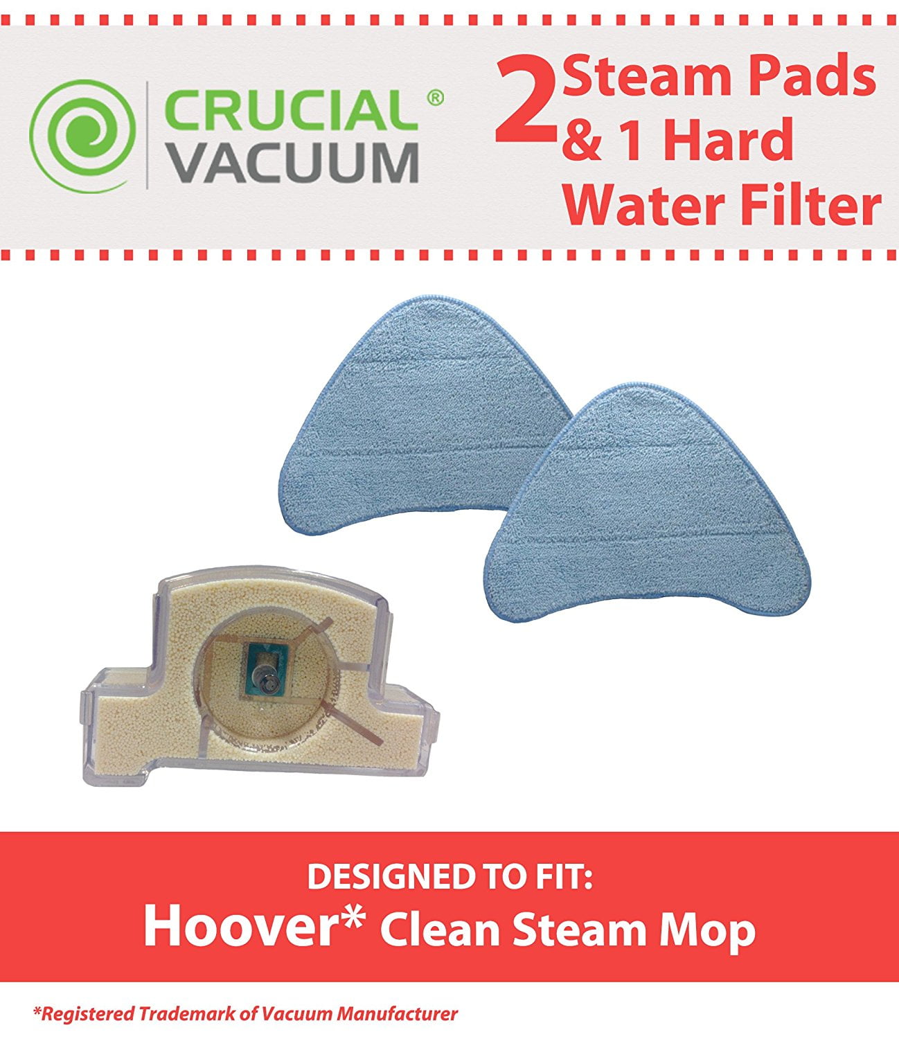 Steam Mop Filter and Pads for Hoover WH20200 Steam Mop, WH20300 Canister Steam Cleaner; Compare