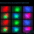 thumbnail image 2 of Lámpara de proyección de estrellas con astronauta, auroras boreales, robot Gypsos, proyector, guitarra con estrellas y Bluetooth, 2 of 3