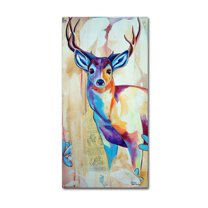 Trademark Fine Art 'White Tail Deer' Canvas Art by Corina St. Martin