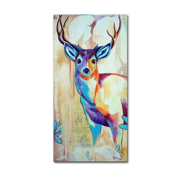 Trademark Fine Art 'White Tail Deer' Canvas Art by Corina St. Martin