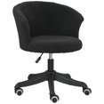 thumbnail image 1 of Vinsetto Fluffy Office Chair with Adjustable Height, Armless, Black, 1 of 10