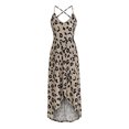 thumbnail image 3 of Leutsin Femmes Asymétrique Maxi Plus Size Maxi Robes Casual V Cou Été Floral Sans Manches Plus Size Maxi Plus Size Maxi Robes, 3 of 8