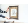 thumbnail image 4 of Rustic Barnwood Picture Frames – Reclaimed Wood Photo Frames – Wood Frame with Mat for Wall & Tabletop Display – Made in USA, Weathered Gray, 11x14 matted to display a 8x10, Burlap Mat, 4 of 7