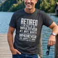 thumbnail image 4 of Jollimate Retired Husband Shirt, Free To Do What Wife Wants Quote, Men Retirement Tee, 4 of 6