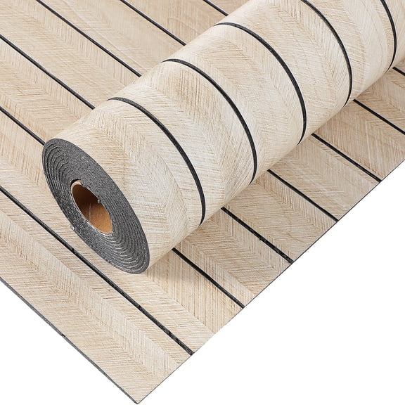 OUNONA Wood Grain Wall Panel Sticker Peel and Stick for Interior Decoration Multi Color
