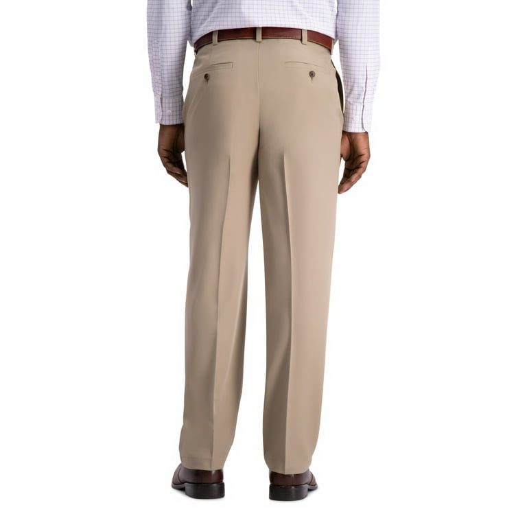 Haggar Men's Cool 18® Pro Solid Flat Front Pant Classic Fit