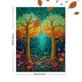 thumbnail image 3 of Whimsical Flower Tree Canvas Wall Art Print, Living Room Bedroom Boho Entryway Decor, 3 of 8