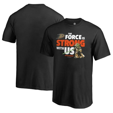 Anaheim Ducks Shirts - Anaheim Ducks Fanatics Branded Youth Star Wars Jedi Strong T-Shirt - Black