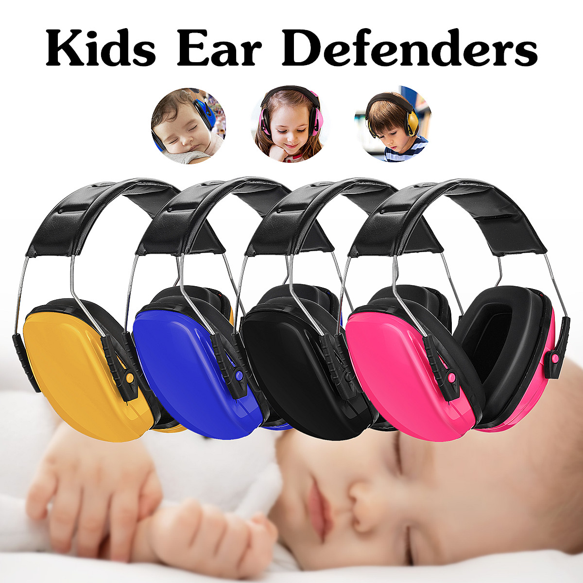 Kids Earmuffs Hearing Protection Ear Defenders Noise Reduction