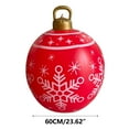 HHGBAD 60cm Outdoor Christmas Inflatable Bell Ball Sturdy PVC