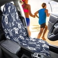 thumbnail image 4 of XYZCANDO Sea Turtle Print Terry Cloth Car Seat Covers Non-Slip Car Seat Towel Cover, Front Seat Towel Cover, Suitable for SUV Seats Truck Seat, Fit for Trucks Vans SUV Sedan, 4 of 7