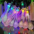 thumbnail image 6 of Christmas Lights, Outdoor Garden Party 20 LED Teardrop Solar Garden Lantern String, Multicolor, 6 of 9
