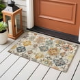 thumbnail image 5 of Farmhouse Morocco Large Area Rugs for Bedroom Living Room, Soft Non Slip Carpet Bedside Rug, Boho Abstract Shabby Texture Art Rectangular Floor Cover Kitchen Accent Rug 2'x3' for Dining Room/Office, 5 of 9