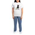 thumbnail image 4 of CafePress - French Bulldog Life Women's Light Pajamas - Women's Short Sleeve Print T-Shirt and Pants Light Cotton Pajama Set, 4 of 7