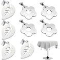 thumbnail image 1 of Pesas para manteles, 8 piezas Pesas para manteles para exteriores, Colgantes para manteles con clips de acero inoxidable, Decoración de mesa, Mantel fijo ER, 1 of 5
