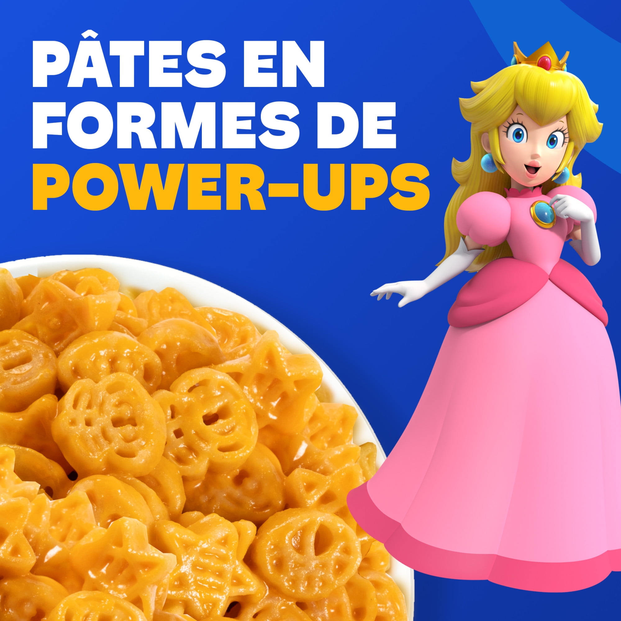 KD Super Mario Power-Up Pasta Shapes Macaroni and Cheese, 156 g Box, Boxed Mac & Cheese - 156g