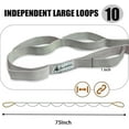 thumbnail image 4 of shiyou-Stretching Strap Yoga Strap with Loops, Stretch Straps for Physical Therapy, Non-Elastic Exercise Strap for Pilates, Dance and Gymnastics with Workout Guide, 4 of 4